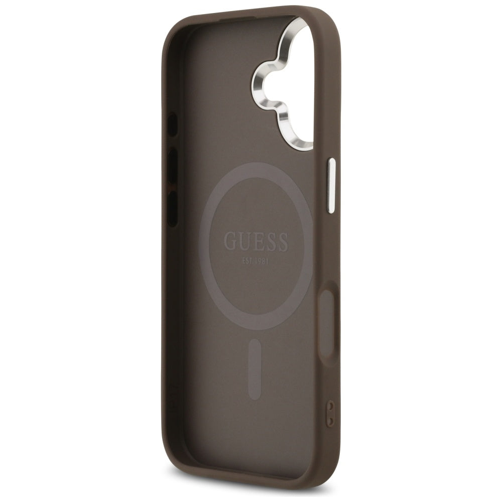 Etui Guess 4G Triangle Logo MagSafe na iPhone 17 - brązowe_6