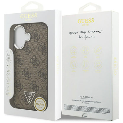 Etui Guess 4G Triangle Logo MagSafe na iPhone 17 - brązowe_7