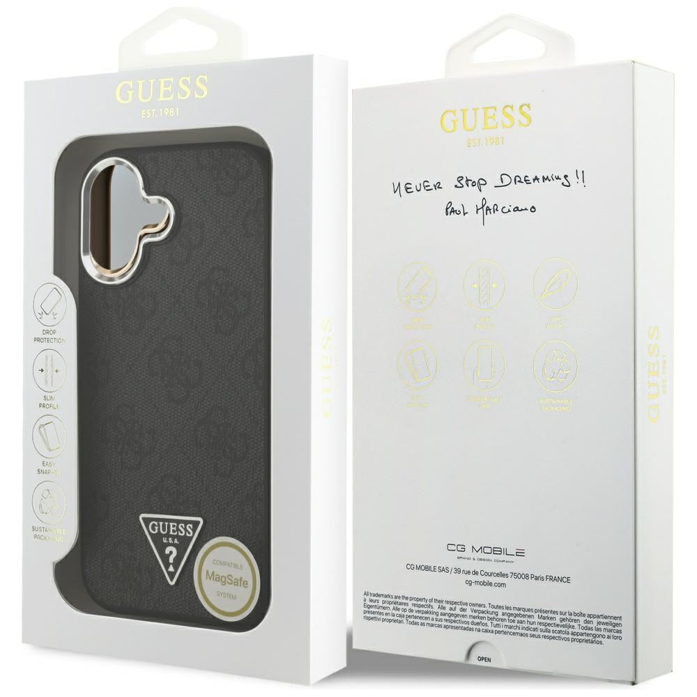 Etui Guess 4G Triangle Logo MagSafe na iPhone 17 - czarne_7