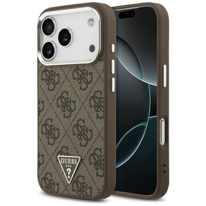 Guess 4G Triangle Logo MagSafe case for iPhone 17 Pro - brown_0