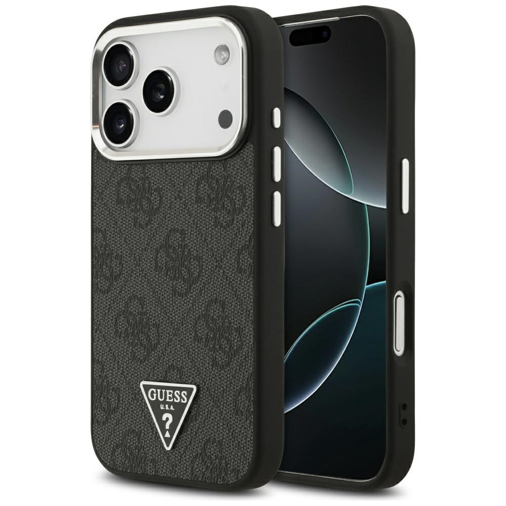 Guess 4G Triangle Logo MagSafe case for iPhone 17 Pro - black_0