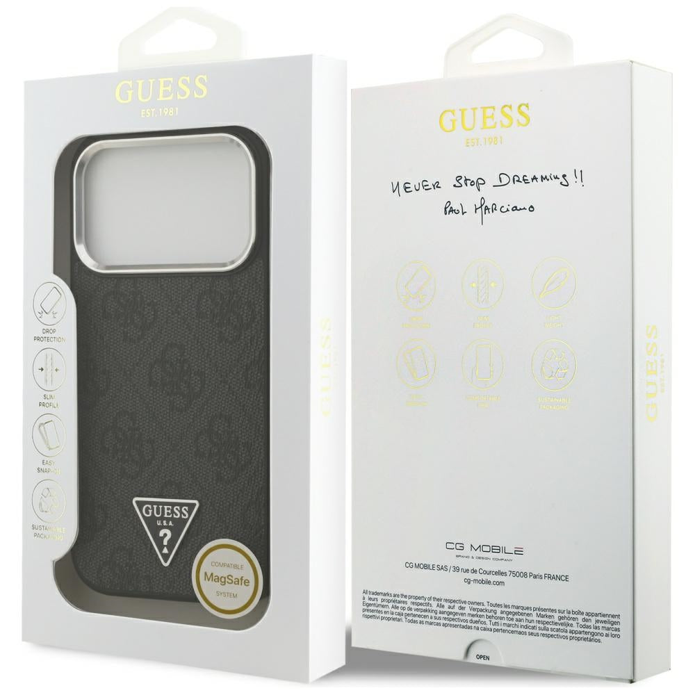 Guess 4G Triangle Logo MagSafe case for iPhone 17 Pro - black_7