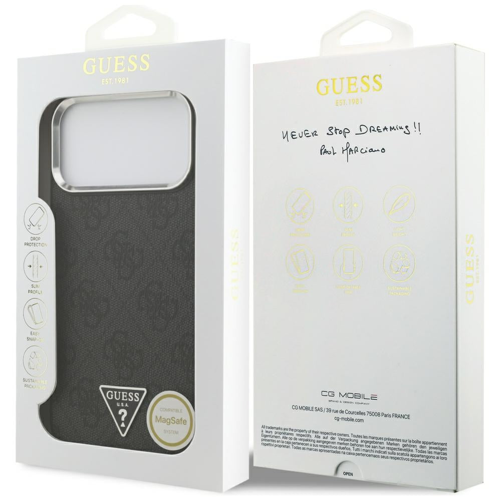 Guess 4G Triangle Logo MagSafe case for iPhone 17 Pro Max - black_7