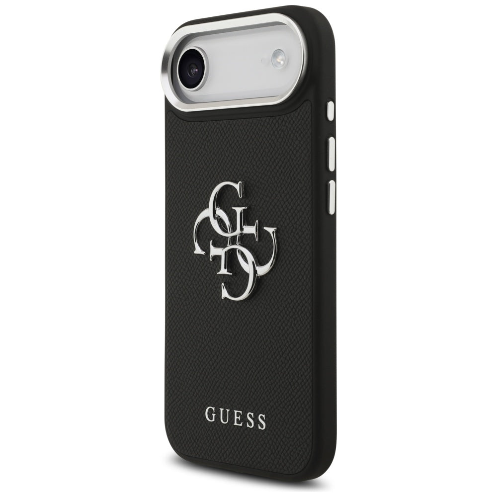 Guess Grained Big 4G Classic Logo case for iPhone 17 Air - black_1