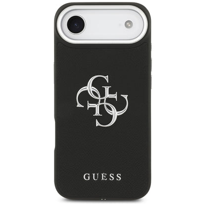 Guess Grained Big 4G Classic Logo case for iPhone 17 Air - black_2