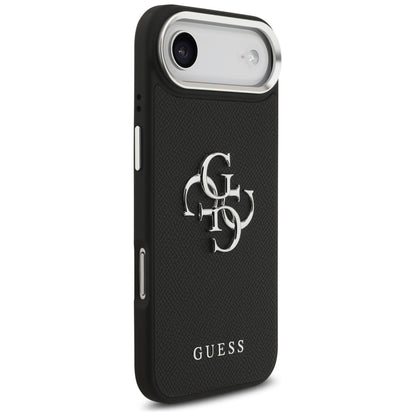Guess Grained Big 4G Classic Logo case for iPhone 17 Air - black_3