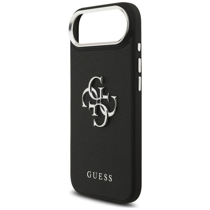 Guess Grained Big 4G Classic Logo case for iPhone 17 Air - black_5
