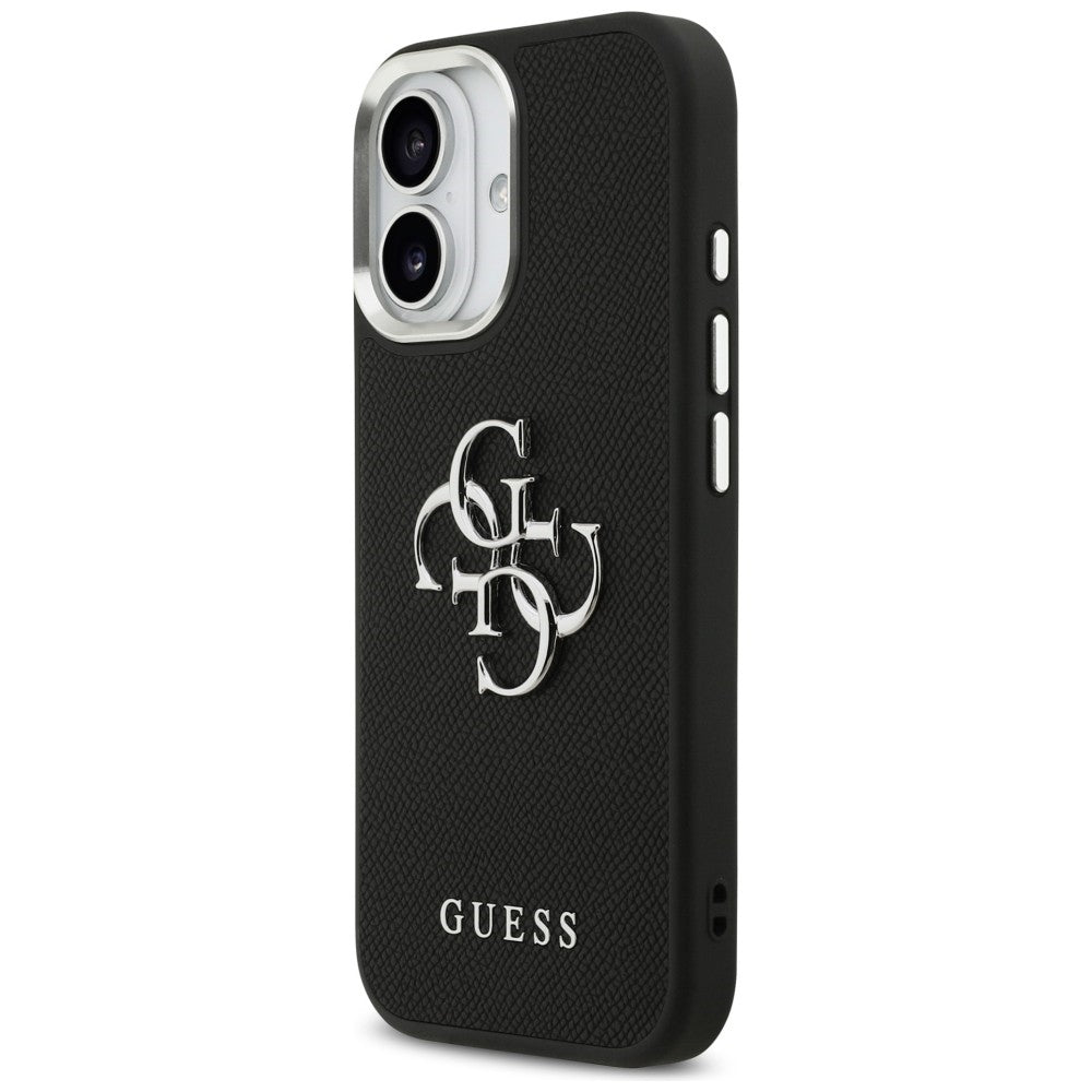Guess Grained Big 4G Classic Logo case for iPhone 17 - black_1