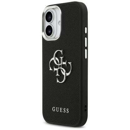 Guess Grained Big 4G Classic Logo case for iPhone 17 - black_1