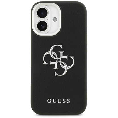 Guess Grained Big 4G Classic Logo case for iPhone 17 - black_2