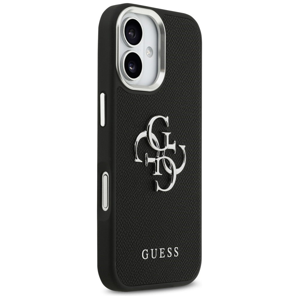 Guess Grained Big 4G Classic Logo case for iPhone 17 - black_3