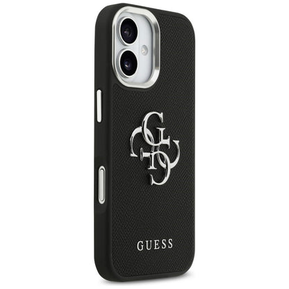 Guess Grained Big 4G Classic Logo case for iPhone 17 - black_3