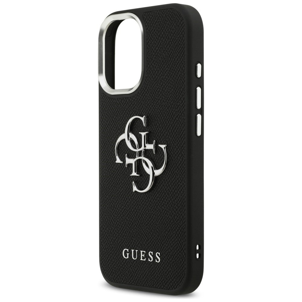 Guess Grained Big 4G Classic Logo case for iPhone 17 - black_5