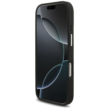 Guess Grained Big 4G Classic Logo case for iPhone 17 Pro - black_4