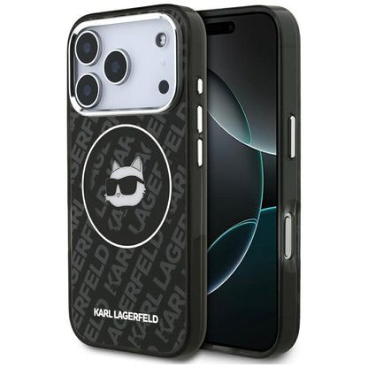 Karl Lagerfeld IML Choupette Head Logo MagSafe Case for iPhone 17 Pro - Black_0
