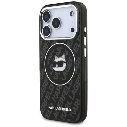 Karl Lagerfeld IML Choupette Head Logo MagSafe Case for iPhone 17 Pro - Black_1