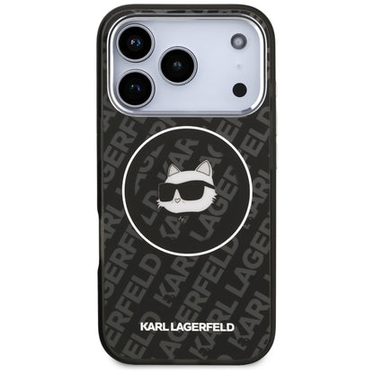 Karl Lagerfeld IML Choupette Head Logo MagSafe Case for iPhone 17 Pro - Black_2