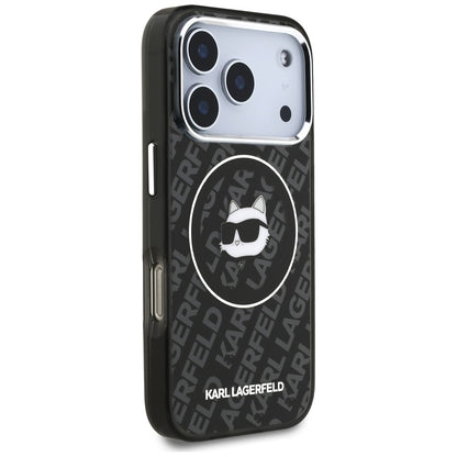 Karl Lagerfeld IML Choupette Head Logo MagSafe Case for iPhone 17 Pro - Black_3