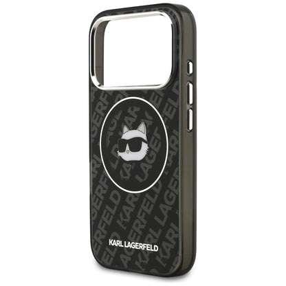 Karl Lagerfeld IML Choupette Head Logo MagSafe Case for iPhone 17 Pro - Black_5