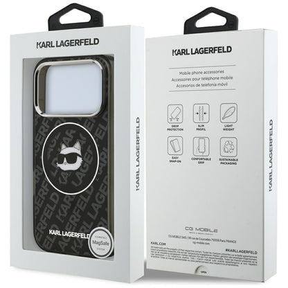 Karl Lagerfeld IML Choupette Head Logo MagSafe Case for iPhone 17 Pro - Black_7