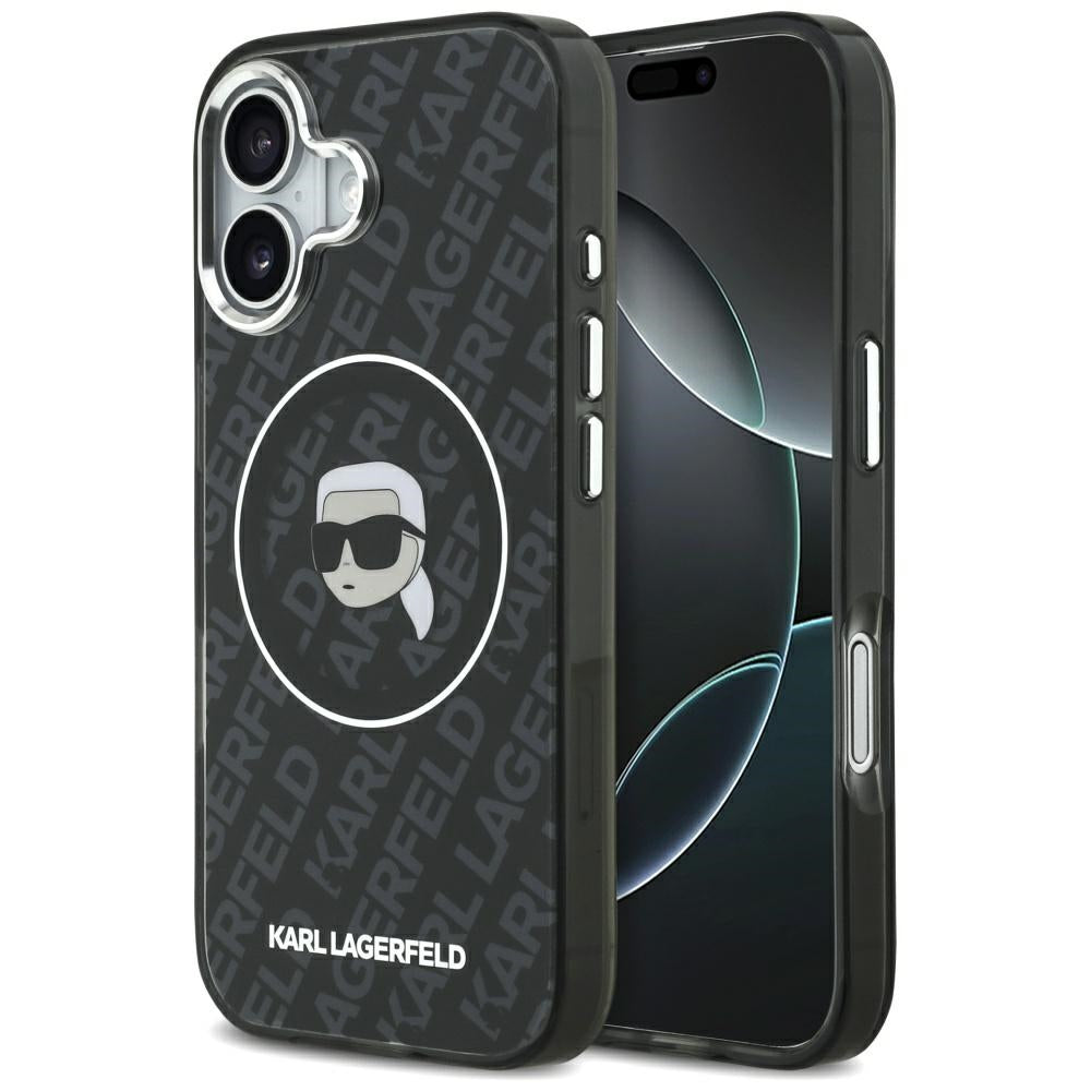 Karl Lagerfeld IML Karl Head Logo MagSafe Case for iPhone 17 - Black_0