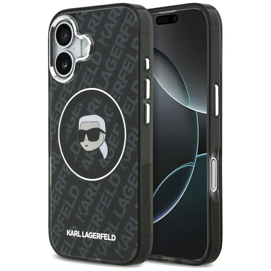 Karl Lagerfeld IML Karl Head Logo MagSafe Case for iPhone 17 - Black_0