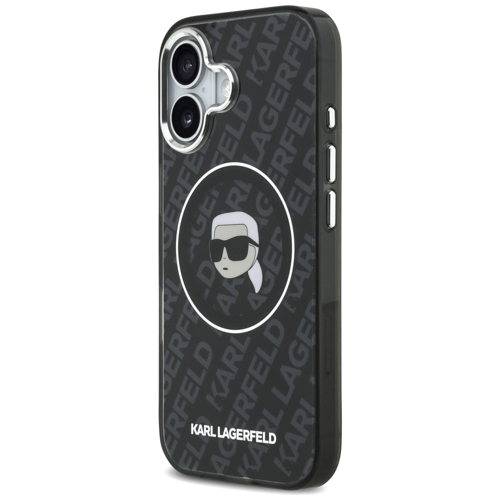Karl Lagerfeld IML Karl Head Logo MagSafe Case for iPhone 17 - Black_1