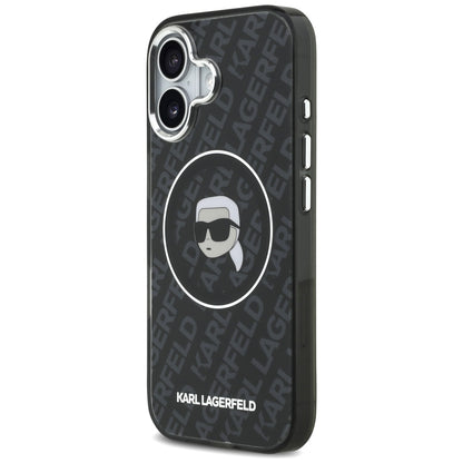 Karl Lagerfeld IML Karl Head Logo MagSafe Case for iPhone 17 - Black_1