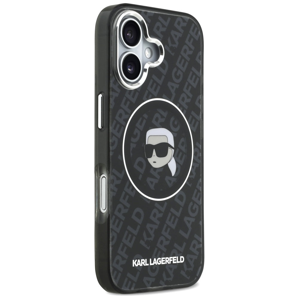 Karl Lagerfeld IML Karl Head Logo MagSafe Case for iPhone 17 - Black_3