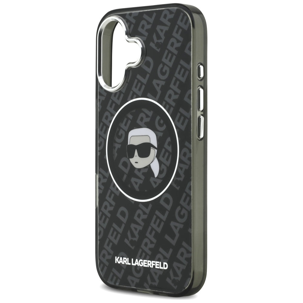 Karl Lagerfeld IML Karl Head Logo MagSafe Case for iPhone 17 - Black_5