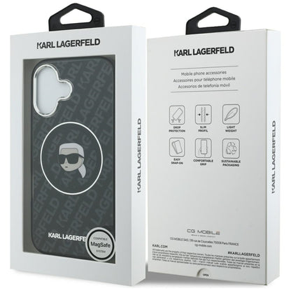 Karl Lagerfeld IML Karl Head Logo MagSafe Case for iPhone 17 - Black_7