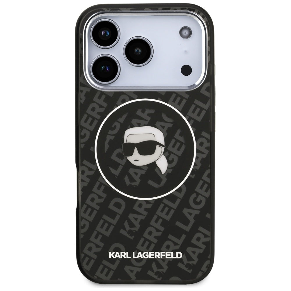 Karl Lagerfeld IML Karl Head Logo MagSafe Case for iPhone 17 Pro - Black_2