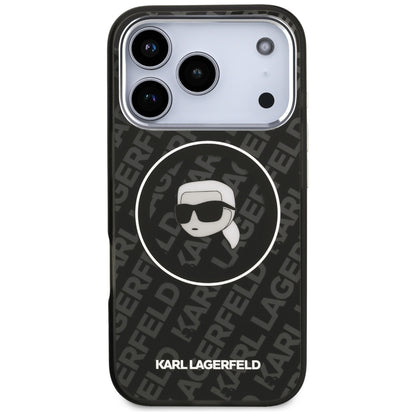 Karl Lagerfeld IML Karl Head Logo MagSafe Case for iPhone 17 Pro - Black_2