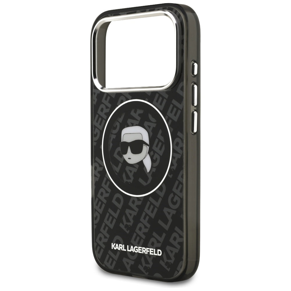 Karl Lagerfeld IML Karl Head Logo MagSafe Case for iPhone 17 Pro - Black_5