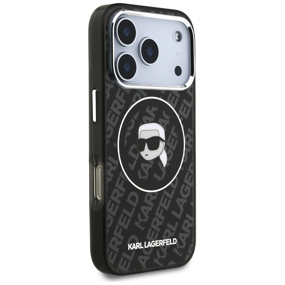 Karl Lagerfeld IML Karl Head Logo MagSafe Case for iPhone 17 Pro Max - Black_3