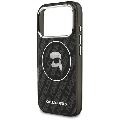 Karl Lagerfeld IML Karl Head Logo MagSafe Case for iPhone 17 Pro Max - Black_5