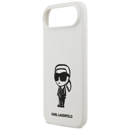 Karl Lagerfeld Silicone Karl Sketch &amp; Logo MagSafe Case for iPhone 17 Air - White_5