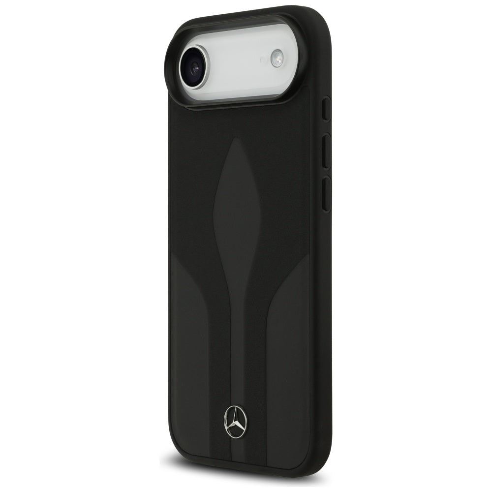 Mercedes Leather The Move MagSafe case for iPhone 17 Air - black_1