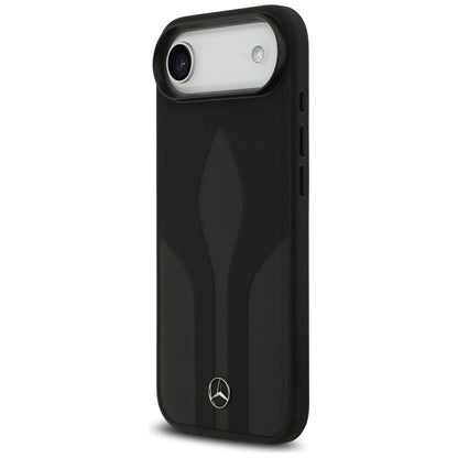 Mercedes Leather The Move MagSafe case for iPhone 17 Air - black_1