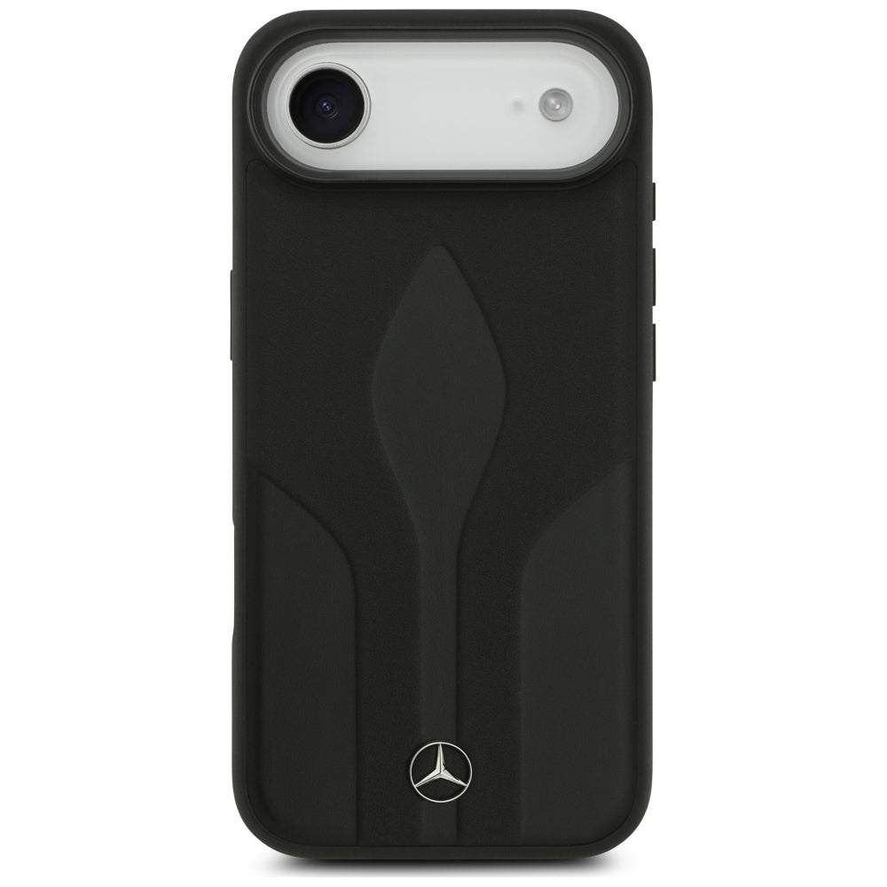 Mercedes Leather The Move MagSafe case for iPhone 17 Air - black_2