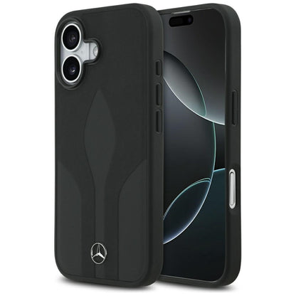 Mercedes Leather The Move MagSafe case for iPhone 17 - black_0