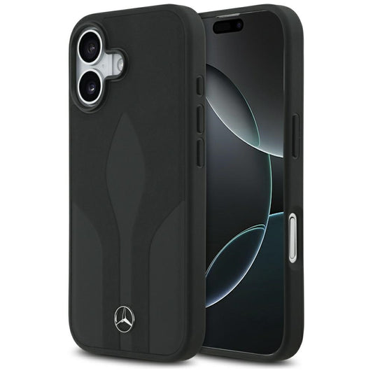 Mercedes Leather The Move MagSafe case for iPhone 17 - black_0