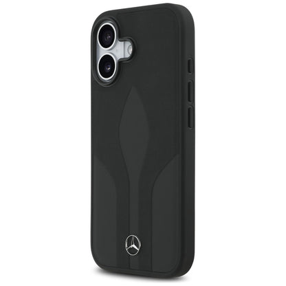 Mercedes Leather The Move MagSafe case for iPhone 17 - black_1