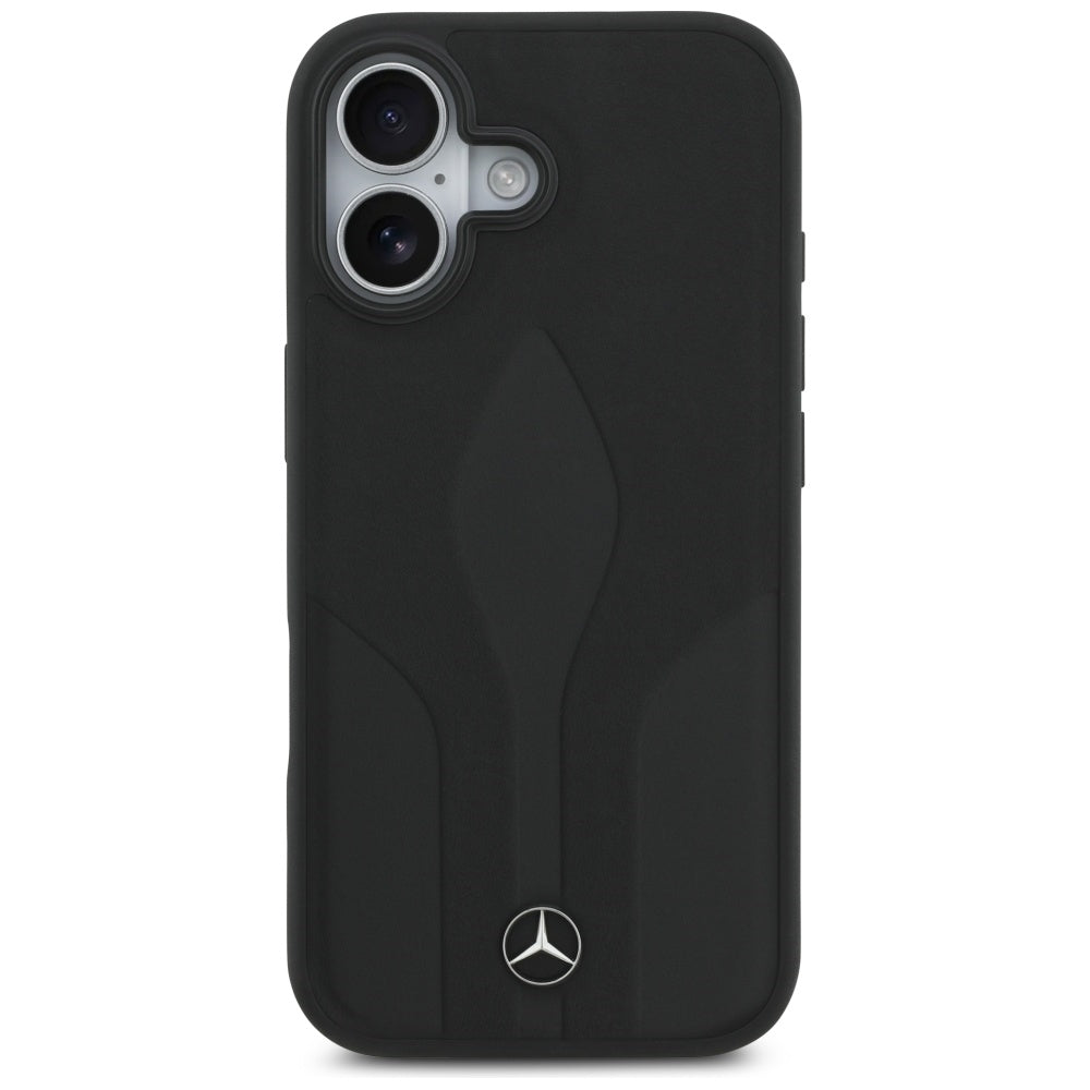 Mercedes Leather The Move MagSafe case for iPhone 17 - black_2