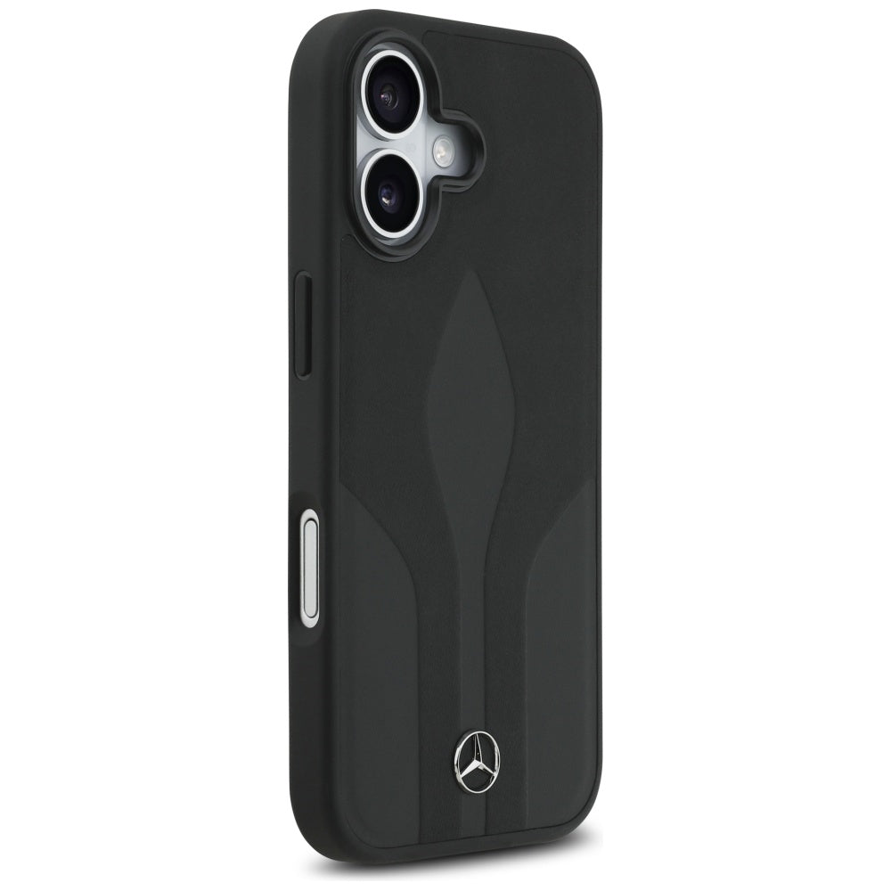 Mercedes Leather The Move MagSafe case for iPhone 17 - black_3