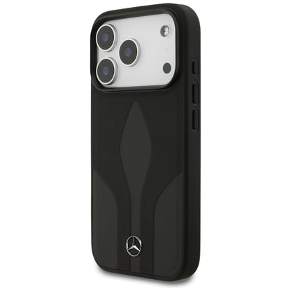 Mercedes Leather The Move MagSafe Case for iPhone 17 Pro - Black_1