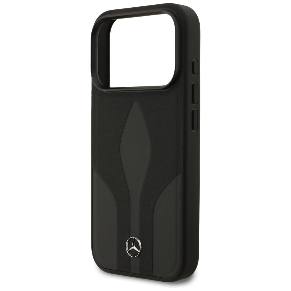 Mercedes Leather The Move MagSafe Case for iPhone 17 Pro - Black_5