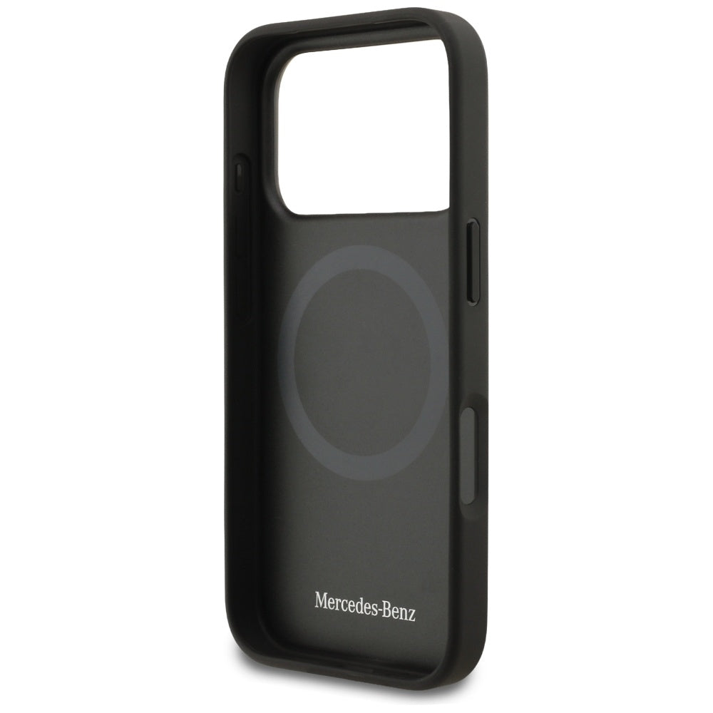 Mercedes Leather The Move MagSafe Case for iPhone 17 Pro - Black_6