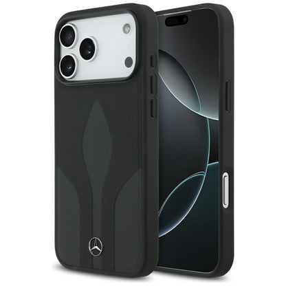 Mercedes Leather The Move MagSafe Case for iPhone 17 Pro Max - Black_0