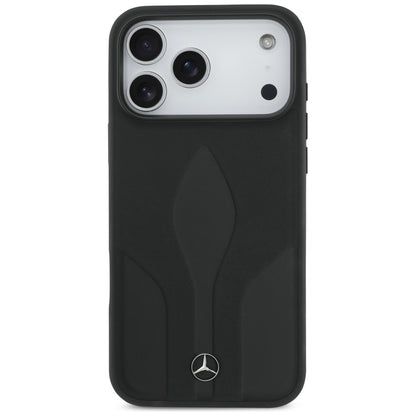 Mercedes Leather The Move MagSafe Case for iPhone 17 Pro Max - Black_2